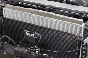 car radiator on a car